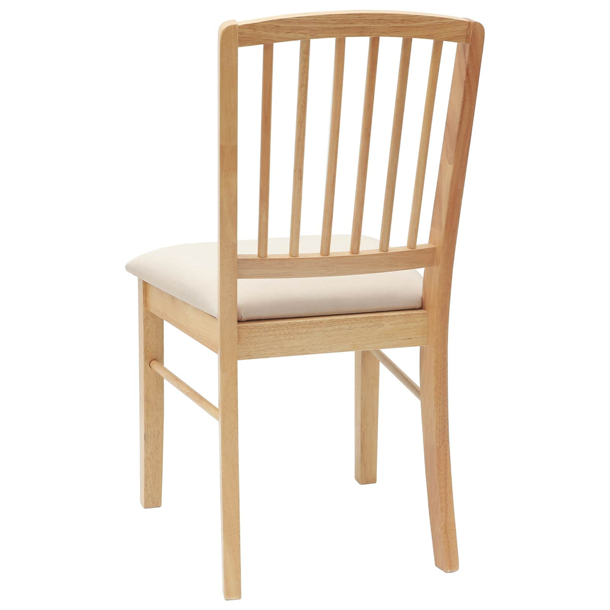 Spisestoler 2 Pcs Naturlig 50 X 52,5 X 91 Cm Solid Gummitre