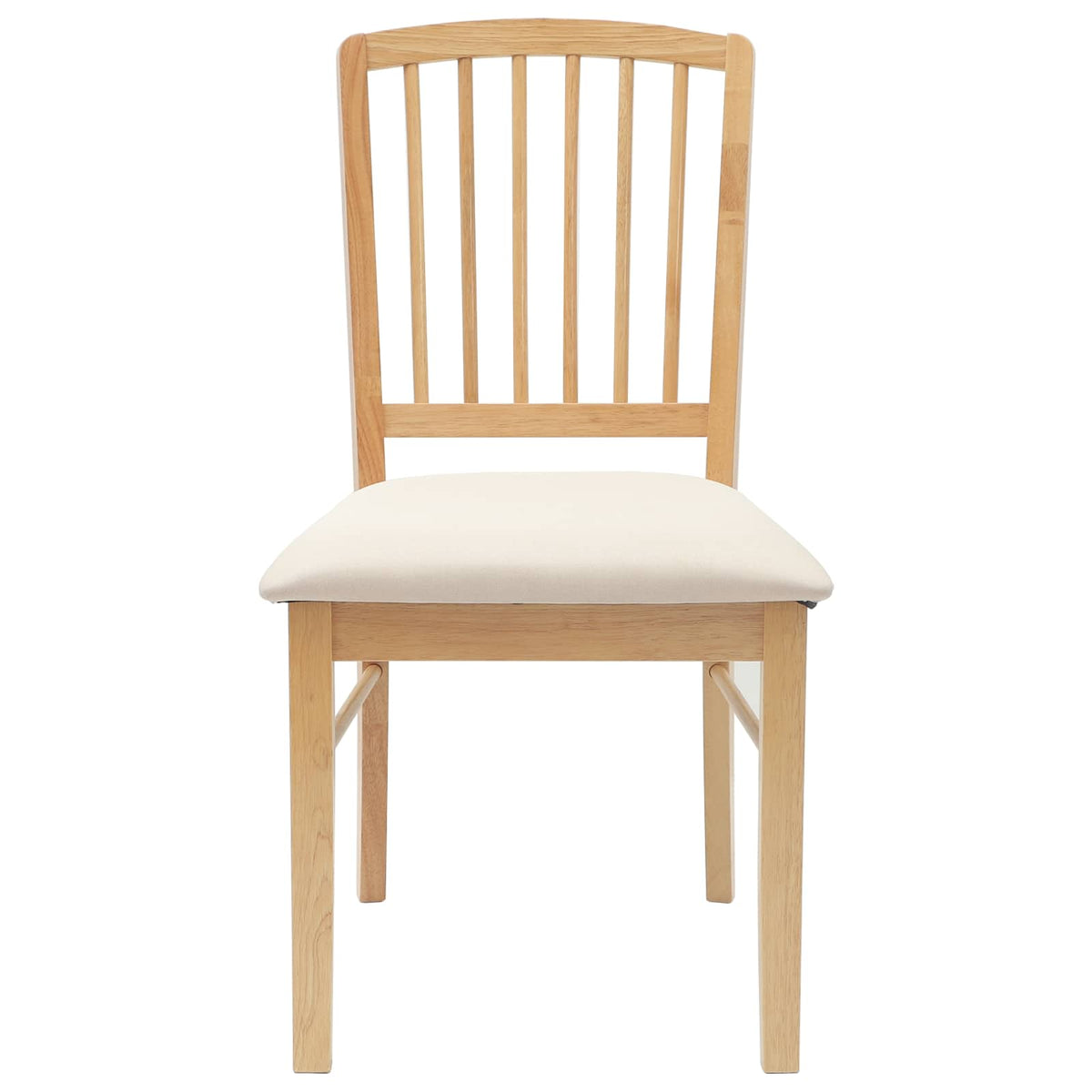 Spisestoler 2 Pcs Naturlig 50 X 52,5 X 91 Cm Solid Gummitre