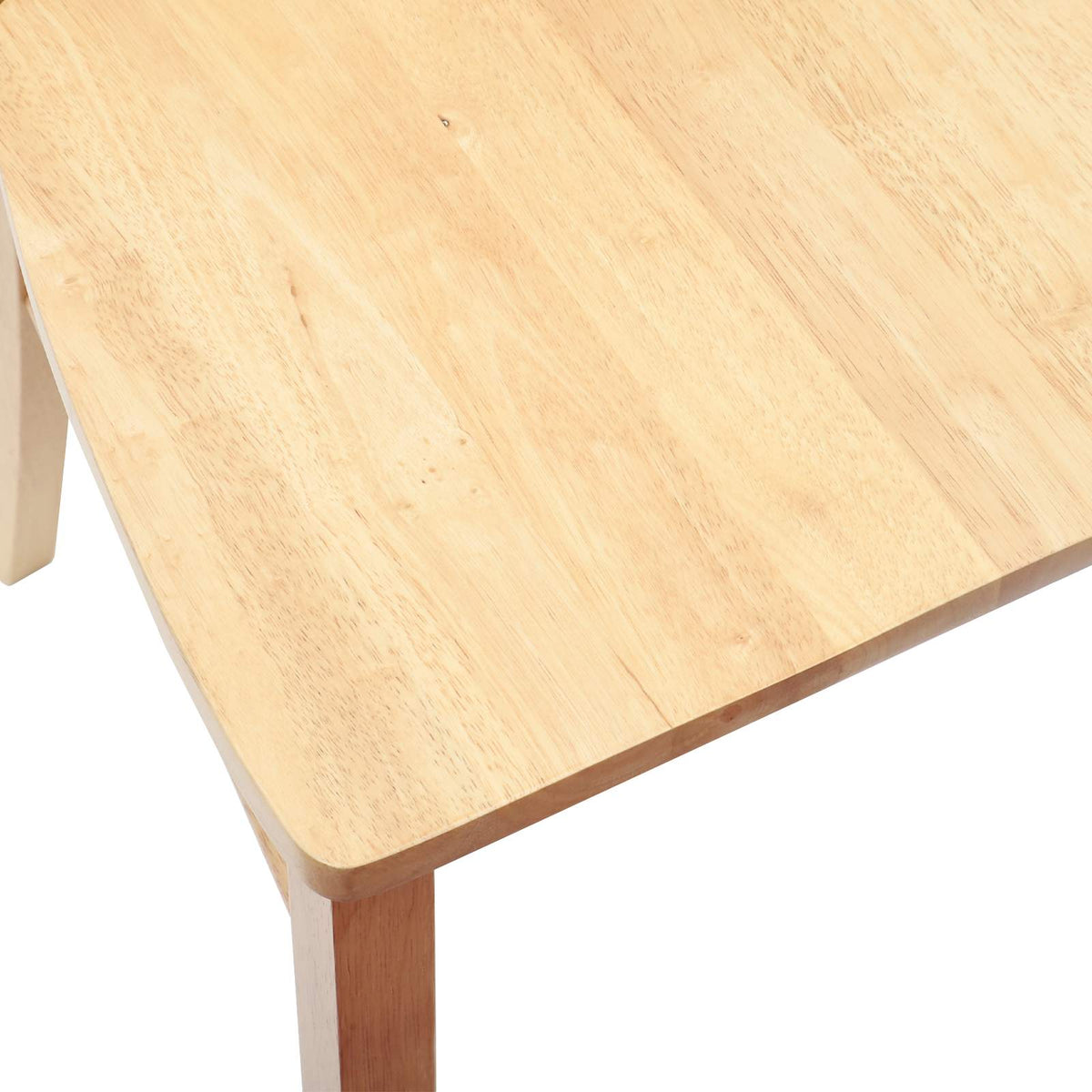 Spisestoler 2 Pcs Naturlig 50 X 52,5 X 91 Cm Solid Gummitre