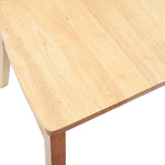 Spisestoler 2 Pcs Naturlig 50 X 52,5 X 91 Cm Solid Gummitre