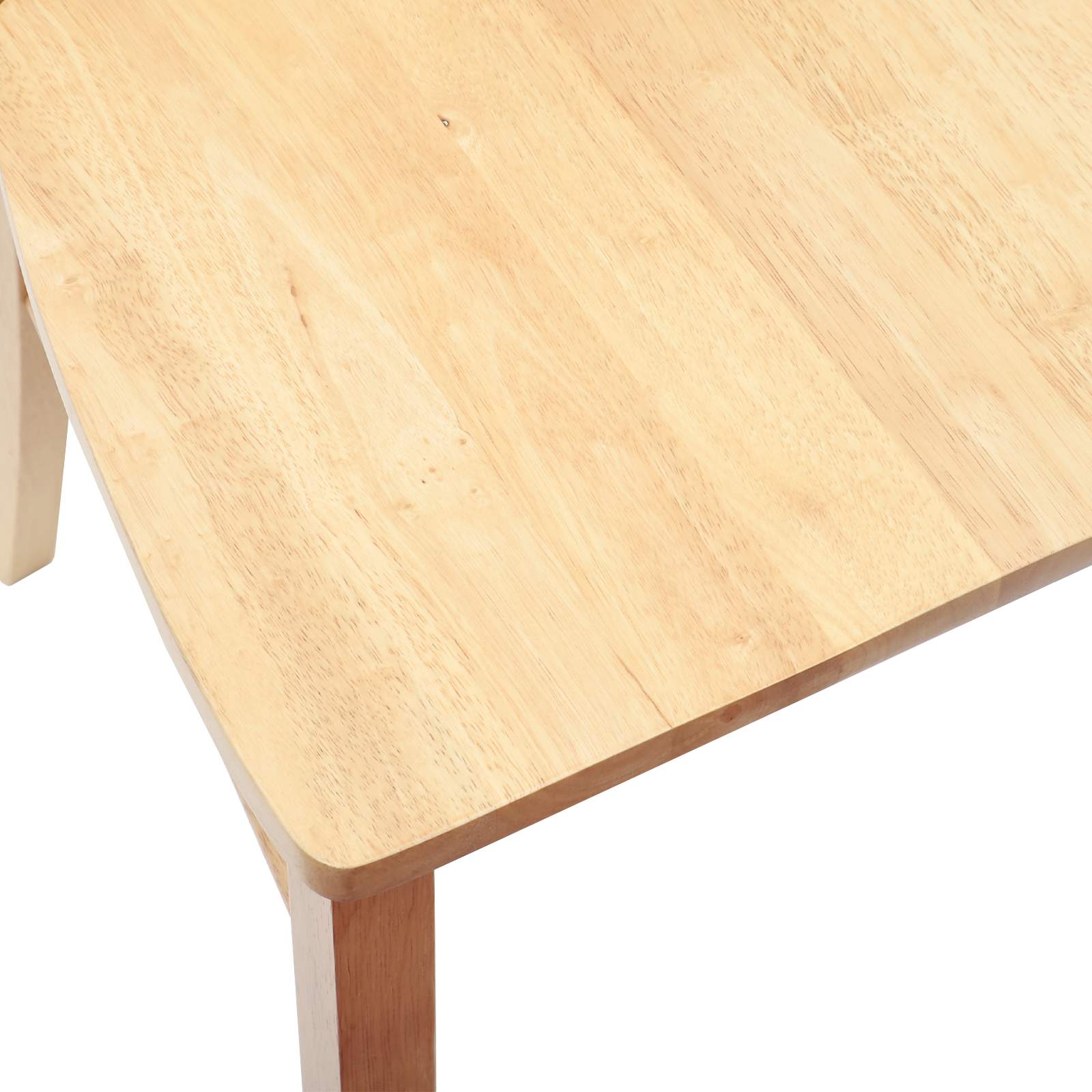 Spisestoler 2 Pcs Naturlig 50 X 52,5 X 91 Cm Solid Gummitre
