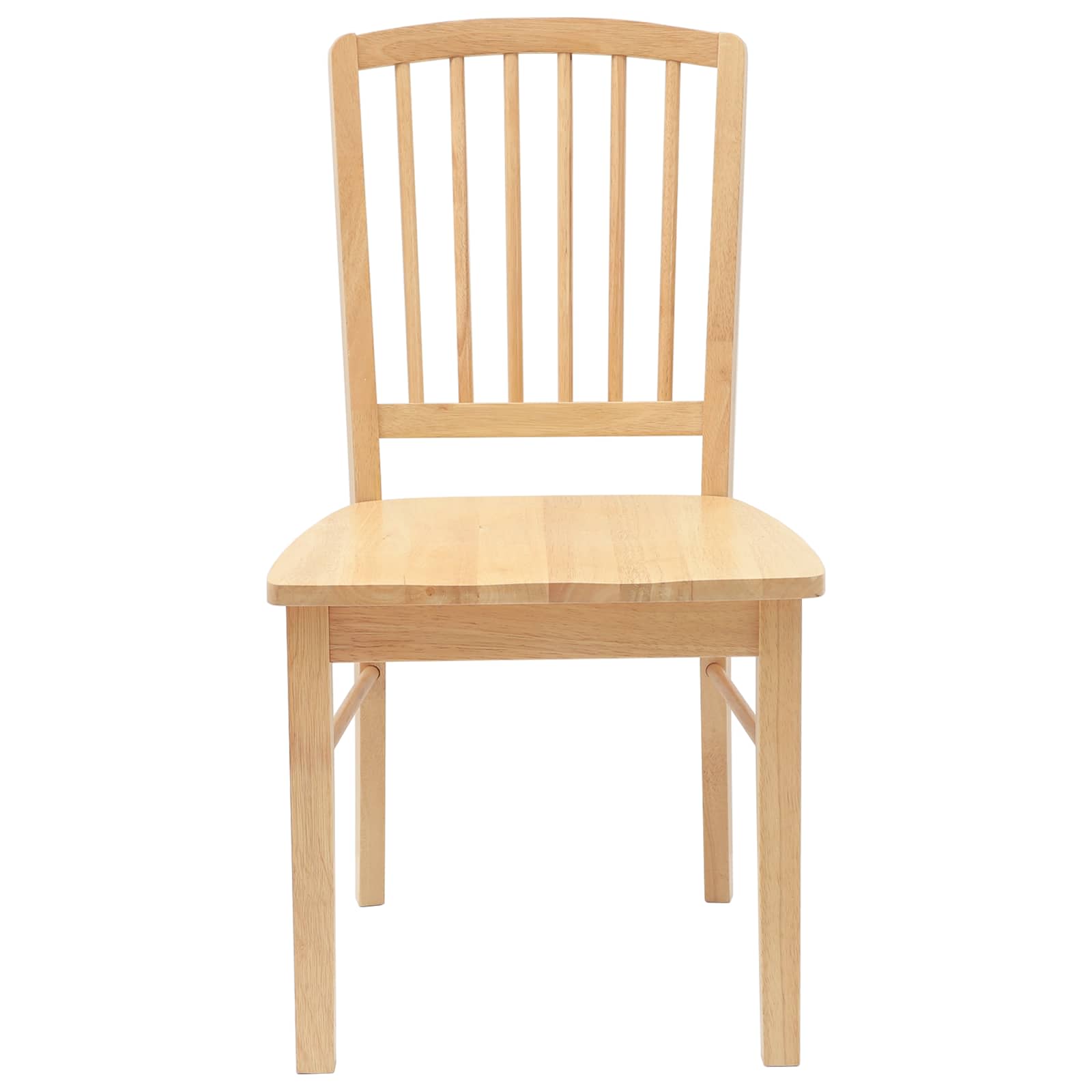 Spisestoler 2 Pcs Naturlig 50 X 52,5 X 91 Cm Solid Gummitre