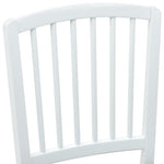 Spisestoler 2 Pcs Hvit 50 X 52,5 X 91 Cm Solid Gummitre