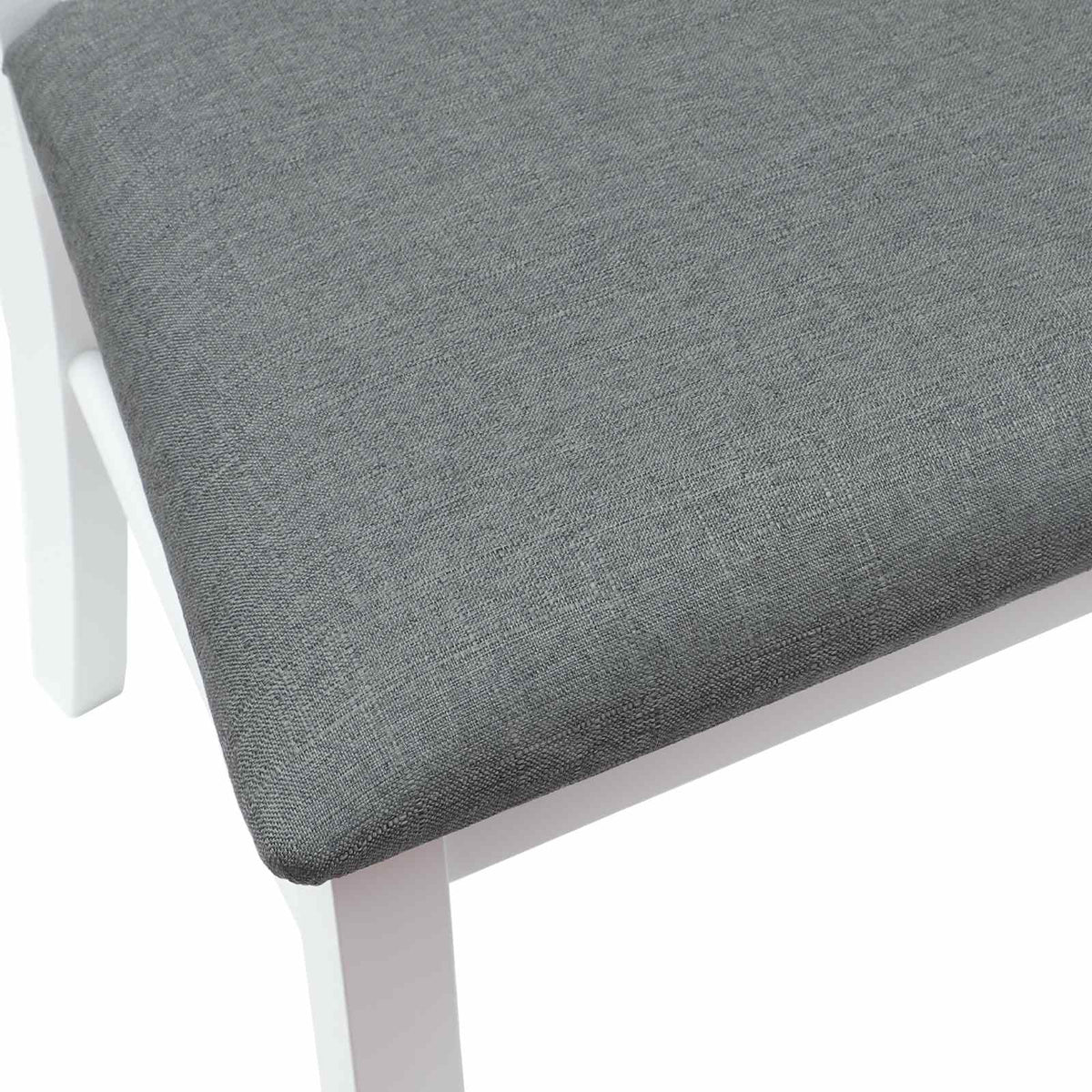 Spisestoler 2 Pcs Hvit 50 X 52,5 X 91 Cm Solid Gummitre