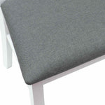 Spisestoler 2 Pcs Hvit 50 X 52,5 X 91 Cm Solid Gummitre