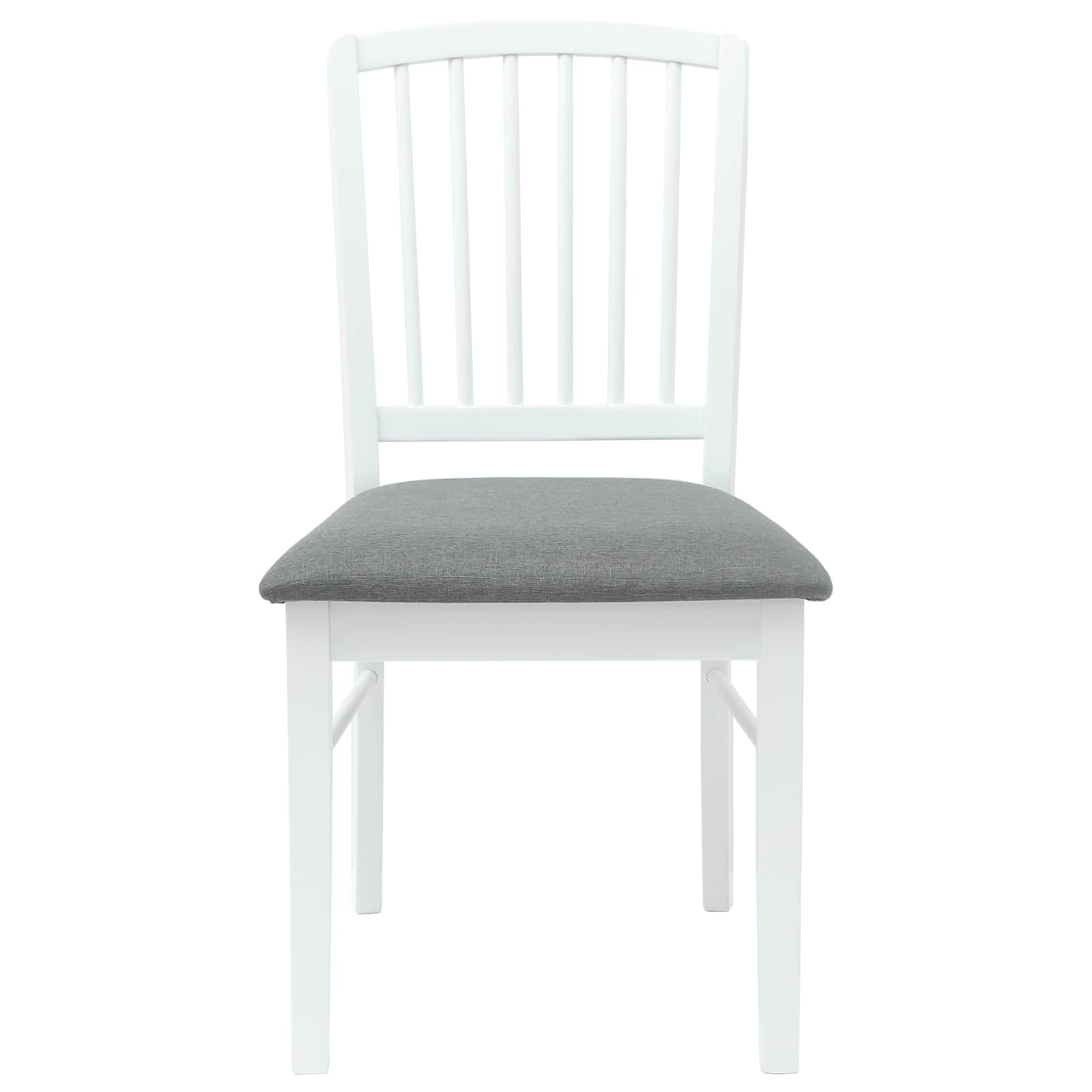 Spisestoler 2 Pcs Hvit 50 X 52,5 X 91 Cm Solid Gummitre