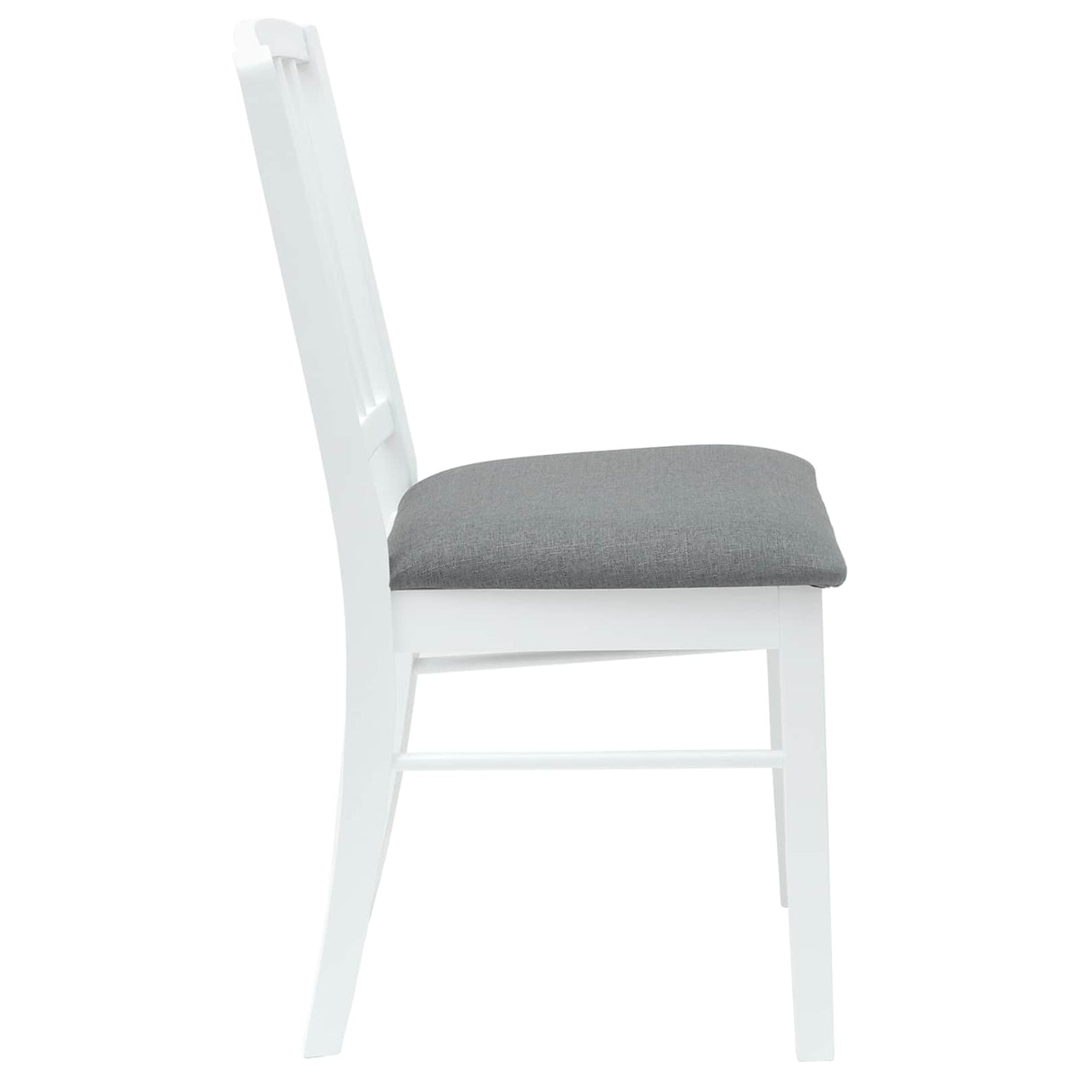 Spisestoler 2 Pcs Hvit 50 X 52,5 X 91 Cm Solid Gummitre