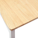 Spisestoler 2 Pcs Hvit 50 X 52,5 X 91 Cm Solid Gummitre