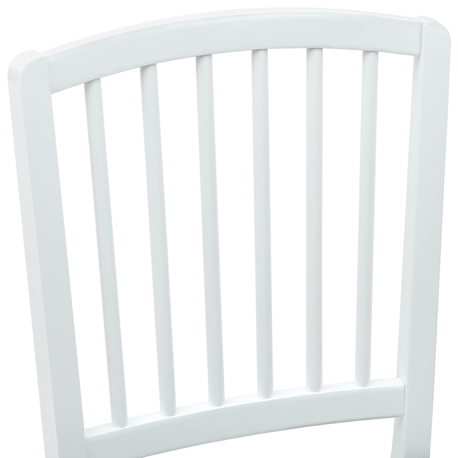 Spisestoler 2 Pcs Hvit 50 X 52,5 X 91 Cm Solid Gummitre