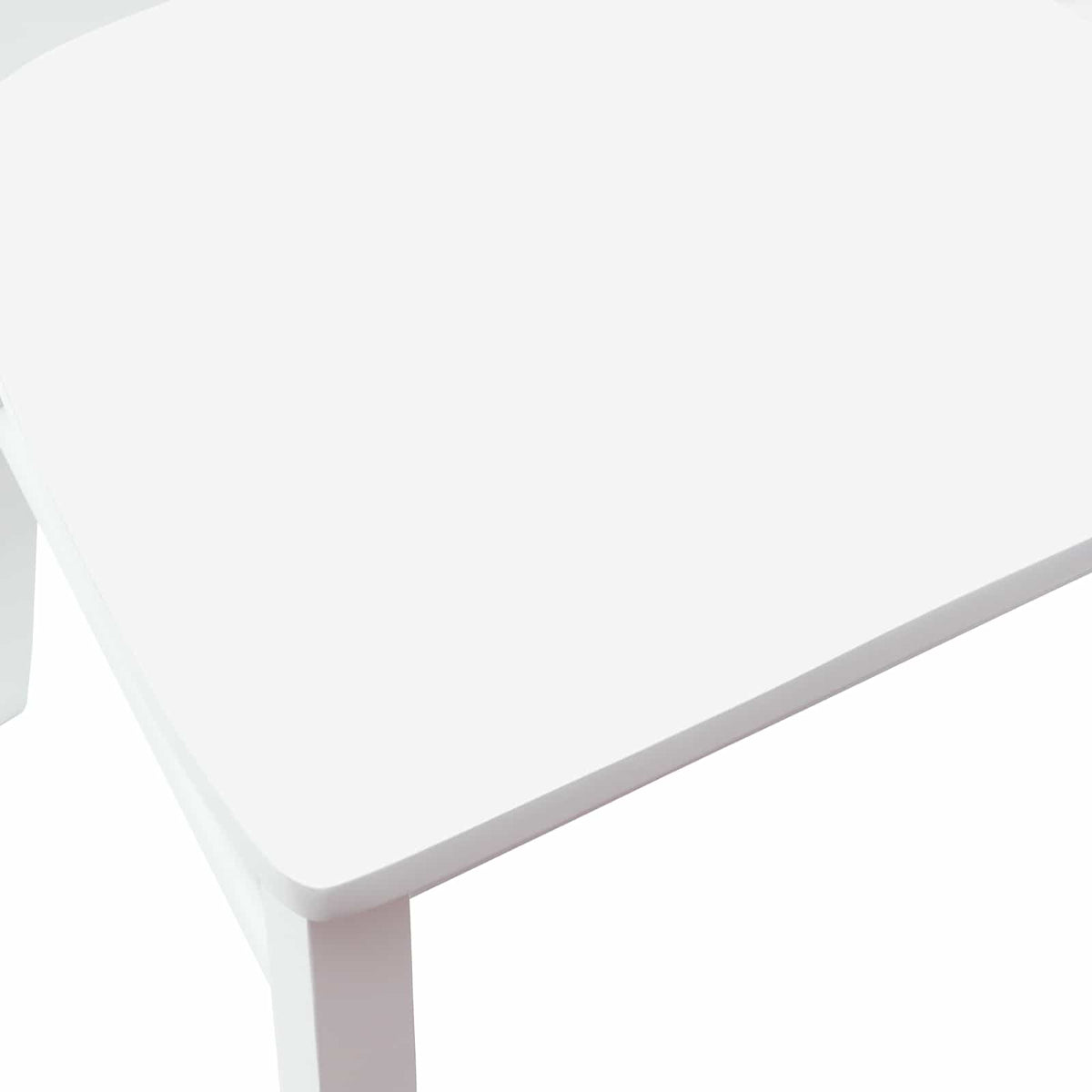 Spisestoler 2 Pcs Hvit 50 X 52,5 X 91 Cm Solid Gummitre