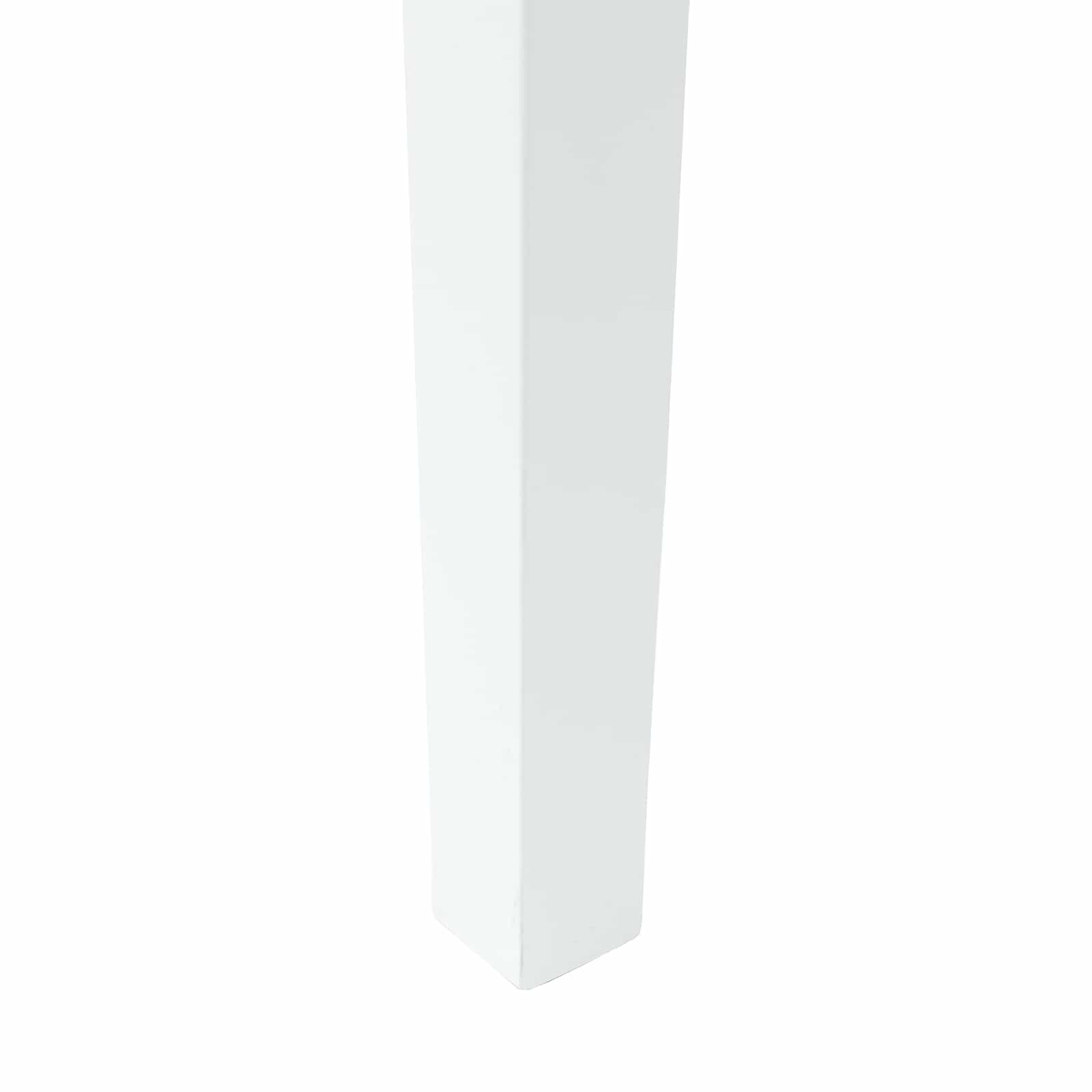 Spisestoler 2 Pcs Hvit 50 X 52,5 X 91 Cm Solid Gummitre