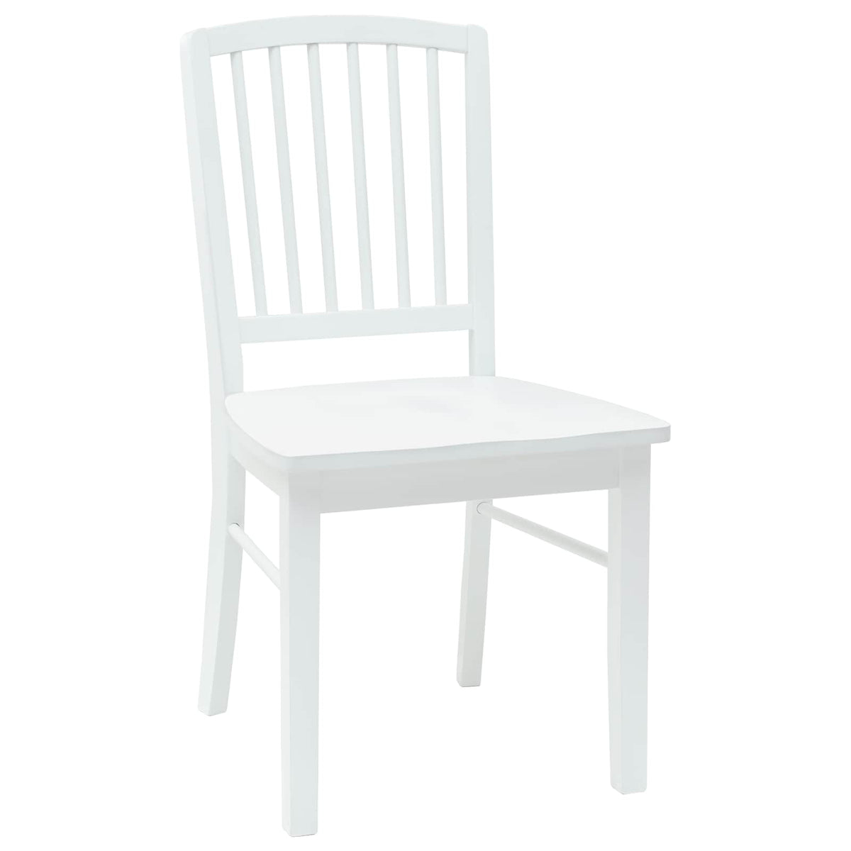 Spisestoler 2 Pcs Hvit 50 X 52,5 X 91 Cm Solid Gummitre