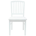 Spisestoler 2 Pcs Hvit 50 X 52,5 X 91 Cm Solid Gummitre