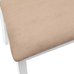 Spisestoler 2 Pcs Hvit 50 X 52,5 X 91 Cm Solid Gummitre