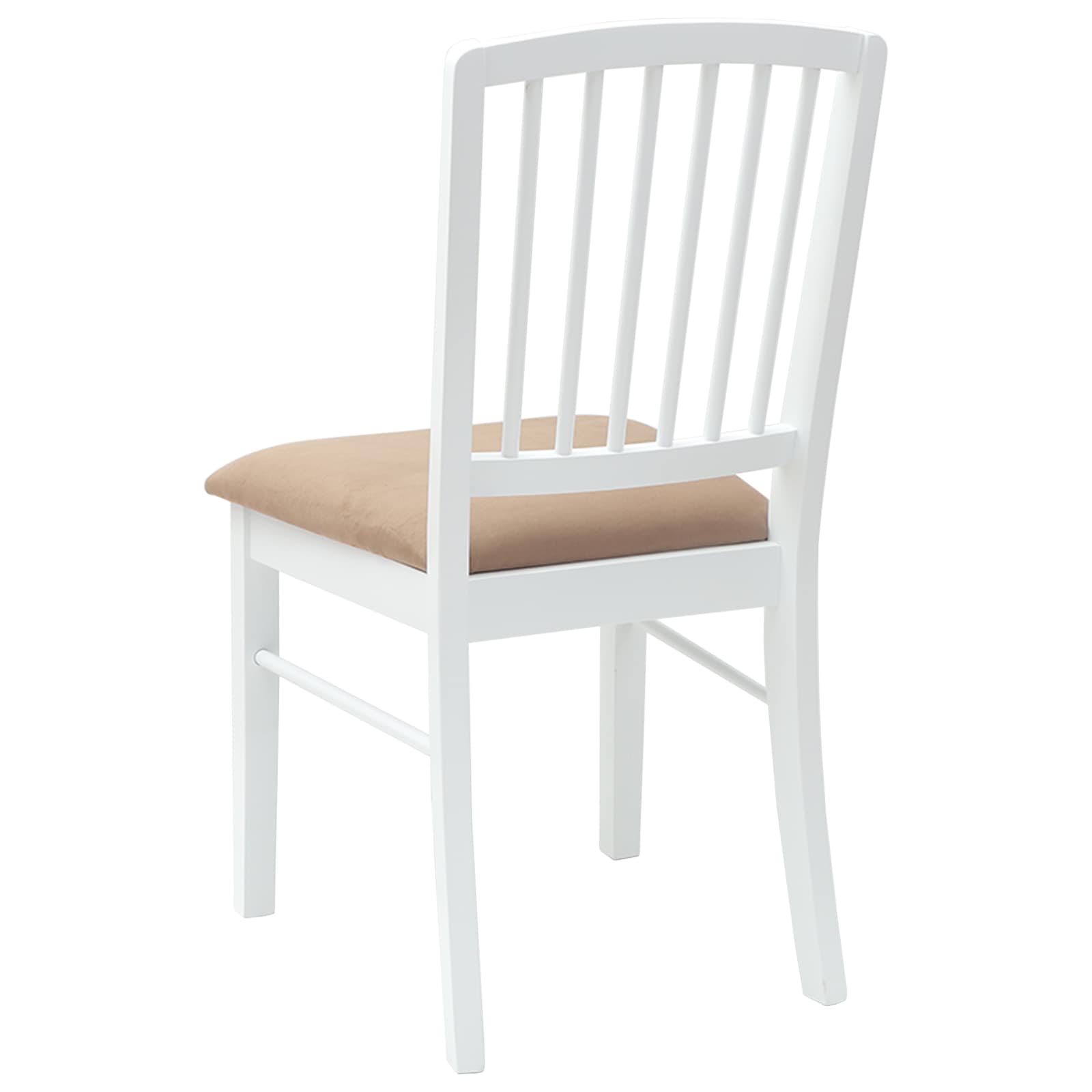 Spisestoler 2 Pcs Hvit 50 X 52,5 X 91 Cm Solid Gummitre