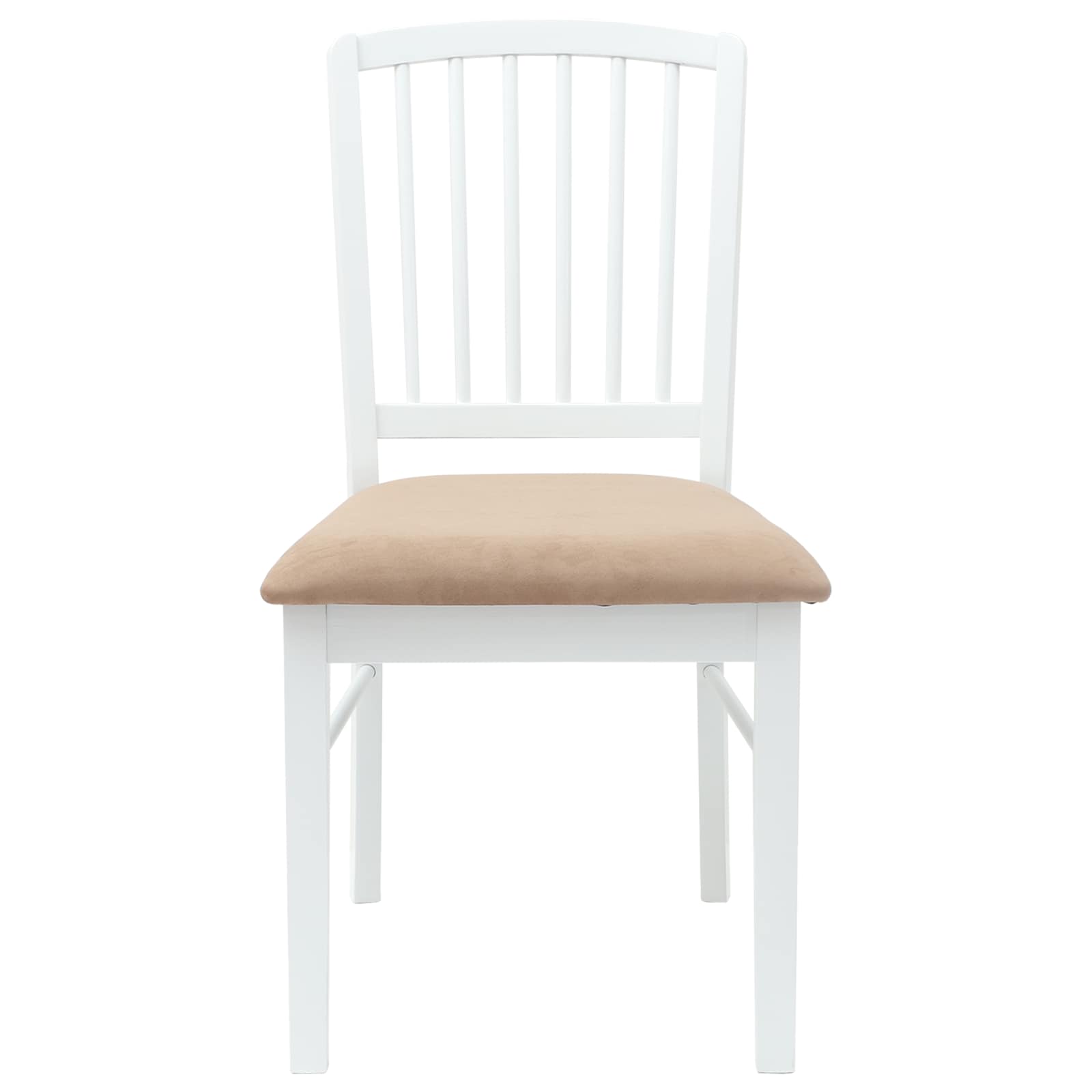 Spisestoler 2 Pcs Hvit 50 X 52,5 X 91 Cm Solid Gummitre