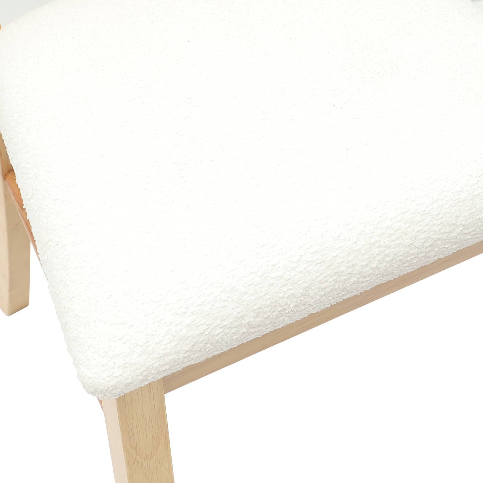 Spisestoler 2 Pcs Naturlig 50 X 52,5 X 91 Cm Solid Gummitre