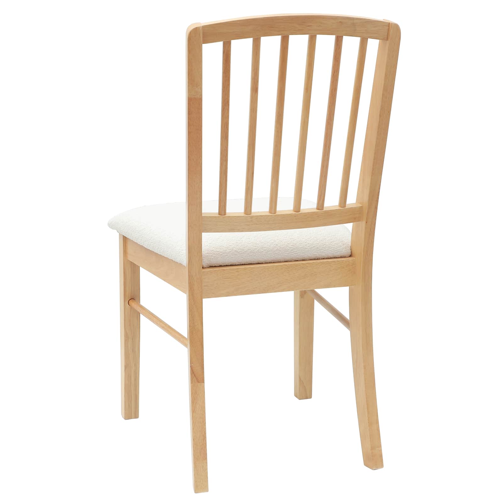Spisestoler 2 Pcs Naturlig 50 X 52,5 X 91 Cm Solid Gummitre
