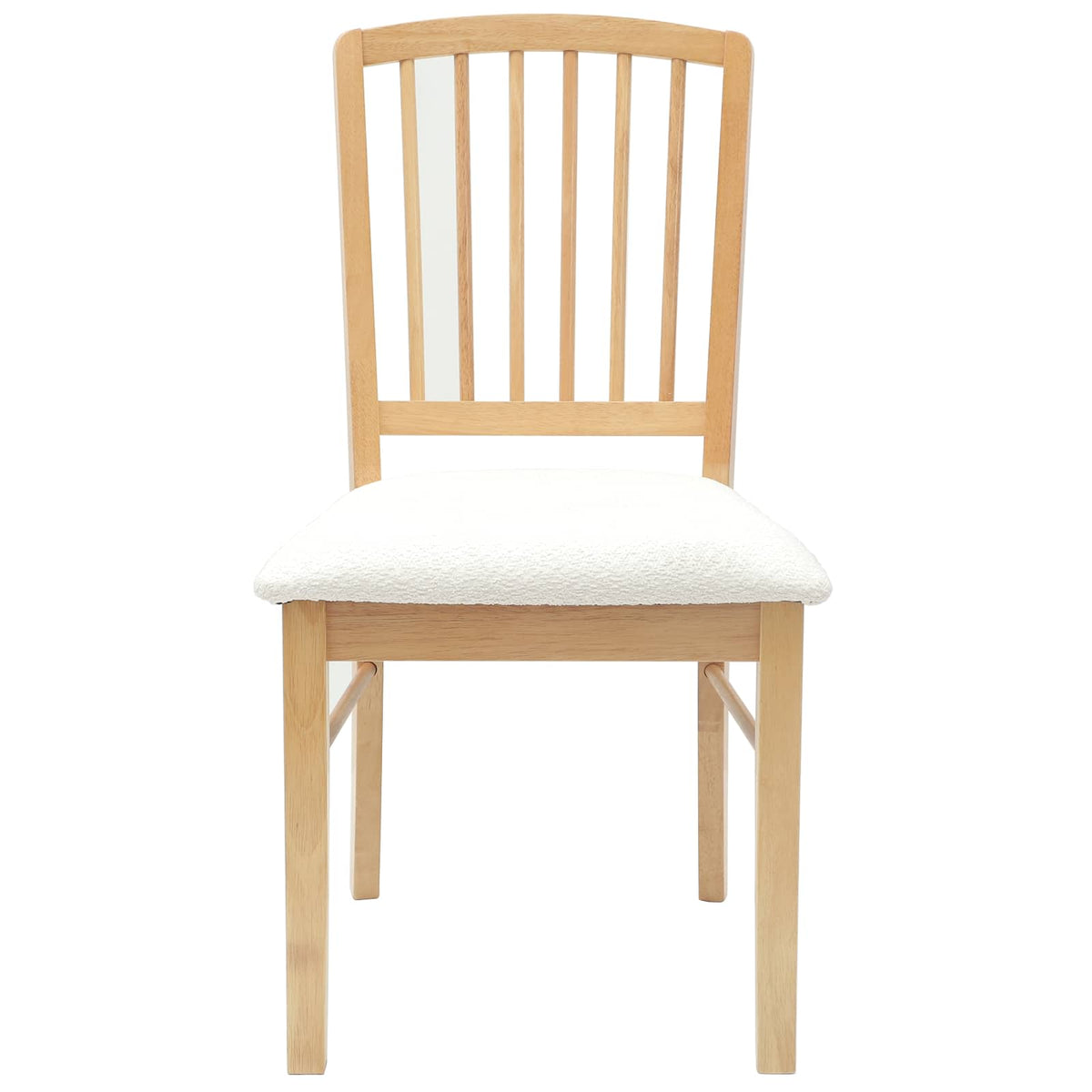 Spisestoler 2 Pcs Naturlig 50 X 52,5 X 91 Cm Solid Gummitre