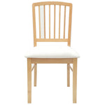 Spisestoler 2 Pcs Naturlig 50 X 52,5 X 91 Cm Solid Gummitre