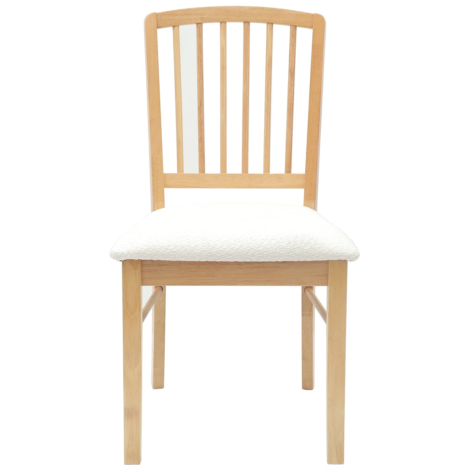 Spisestoler 2 Pcs Naturlig 50 X 52,5 X 91 Cm Solid Gummitre