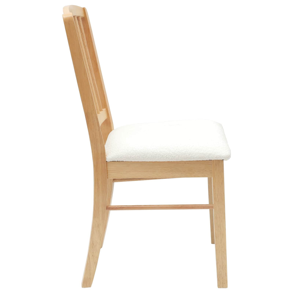 Spisestoler 2 Pcs Naturlig 50 X 52,5 X 91 Cm Solid Gummitre