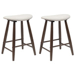 Spisestoler 2 Pcs Lys Brun 46 X 37 X 63 Cm Solid Gummitre