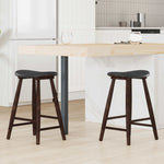 Spisestoler 2 Pcs Lys Brun 46 X 37 X 63 Cm Solid Gummitre