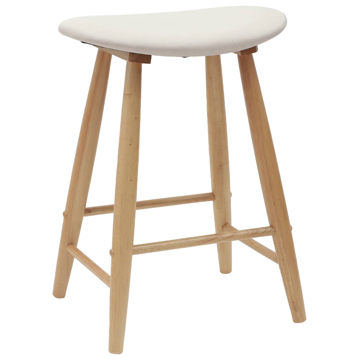 Spisestoler 2 Pcs Naturlig 46 X 37 X 63 Cm Solid Gummitre