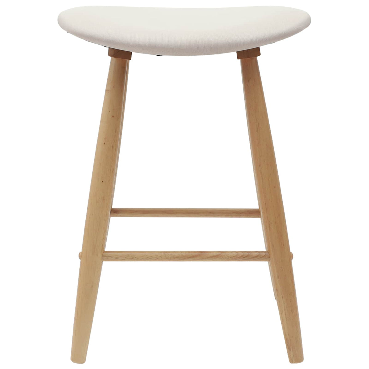 Spisestoler 2 Pcs Naturlig 46 X 37 X 63 Cm Solid Gummitre