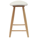 Spisestoler 2 Pcs Naturlig 46 X 37 X 63 Cm Solid Gummitre