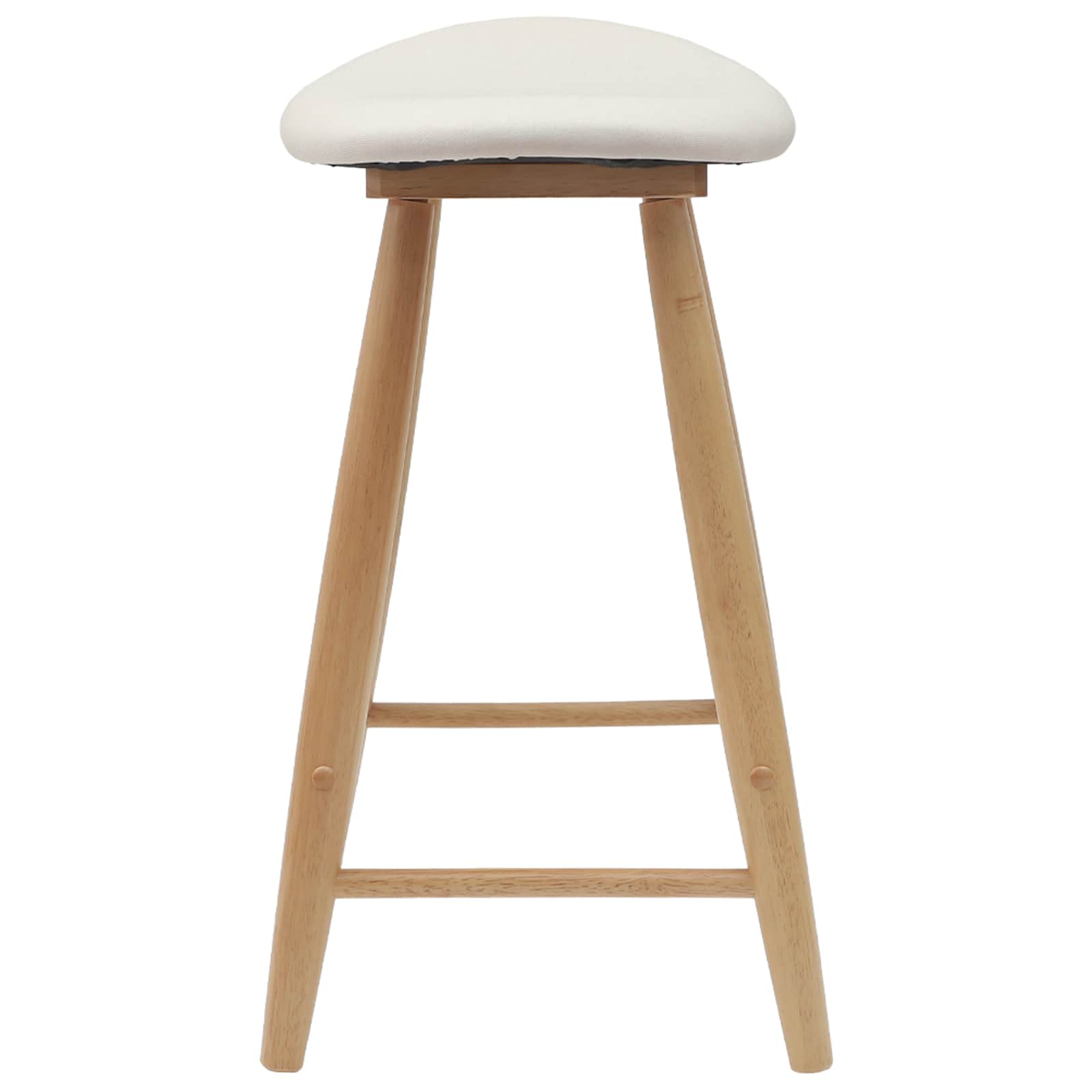 Spisestoler 2 Pcs Naturlig 46 X 37 X 63 Cm Solid Gummitre