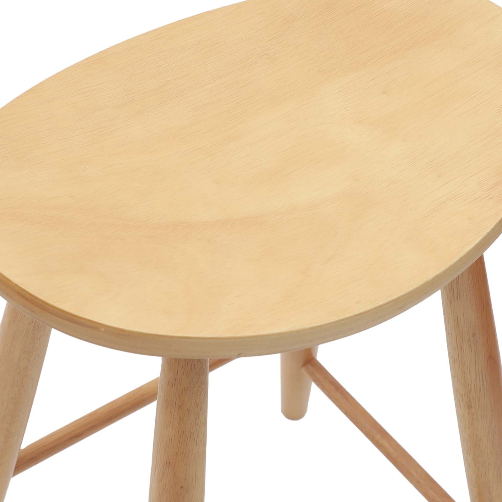 Spisestoler 2 Pcs Naturlig 46 X 37 X 63 Cm Solid Gummitre