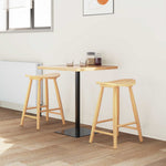 Spisestoler 2 Pcs Naturlig 46 X 37 X 63 Cm Solid Gummitre