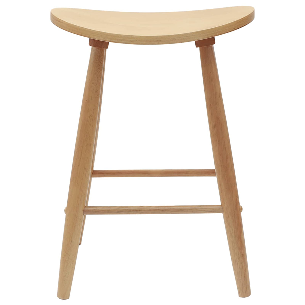 Spisestoler 2 Pcs Naturlig 46 X 37 X 63 Cm Solid Gummitre