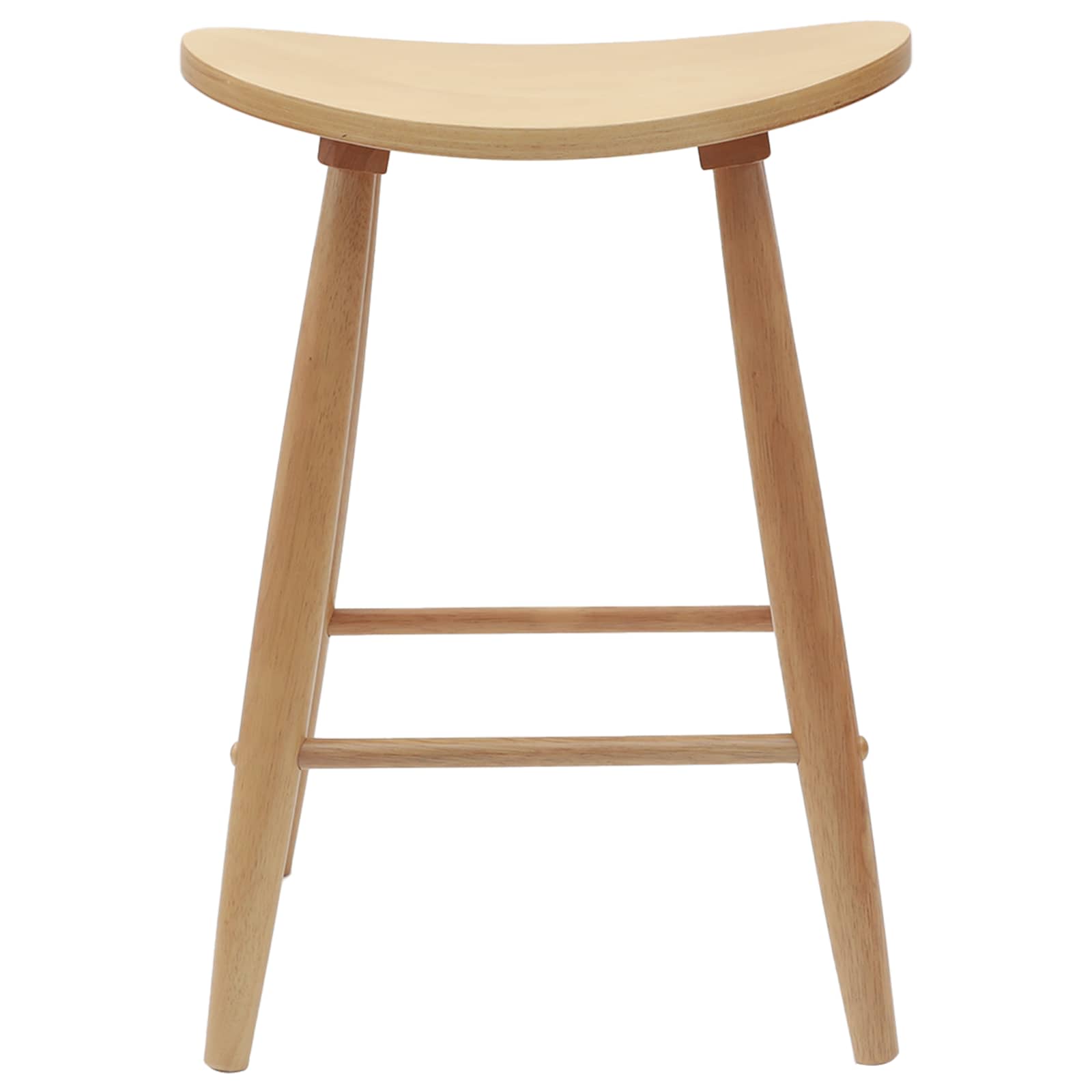 Spisestoler 2 Pcs Naturlig 46 X 37 X 63 Cm Solid Gummitre