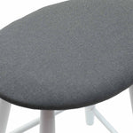 Spisestoler 2 Pcs Hvit 46 X 37 X 63 Cm Solid Gummitre