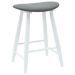 Spisestoler 2 Pcs Hvit 46 X 37 X 63 Cm Solid Gummitre