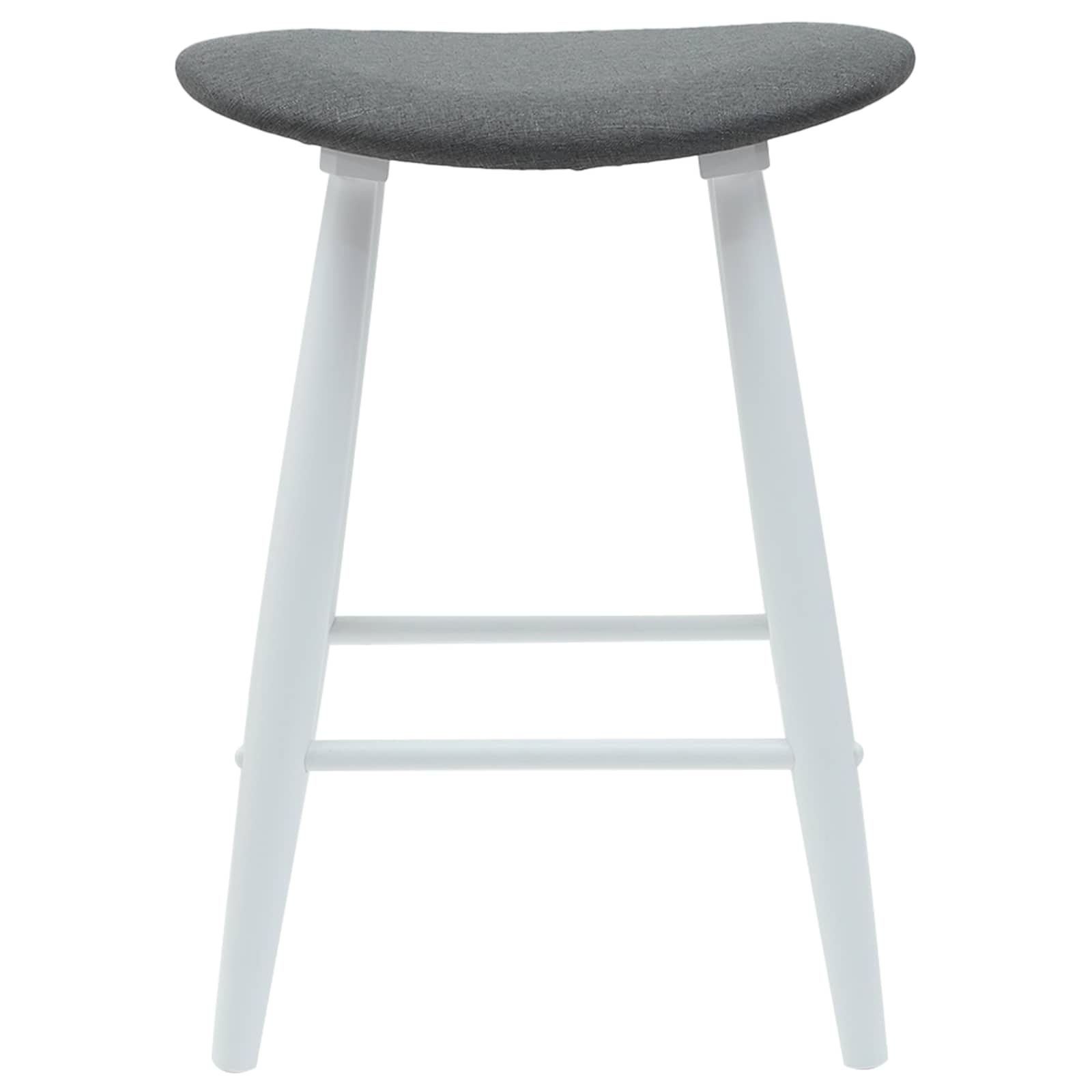 Spisestoler 2 Pcs Hvit 46 X 37 X 63 Cm Solid Gummitre