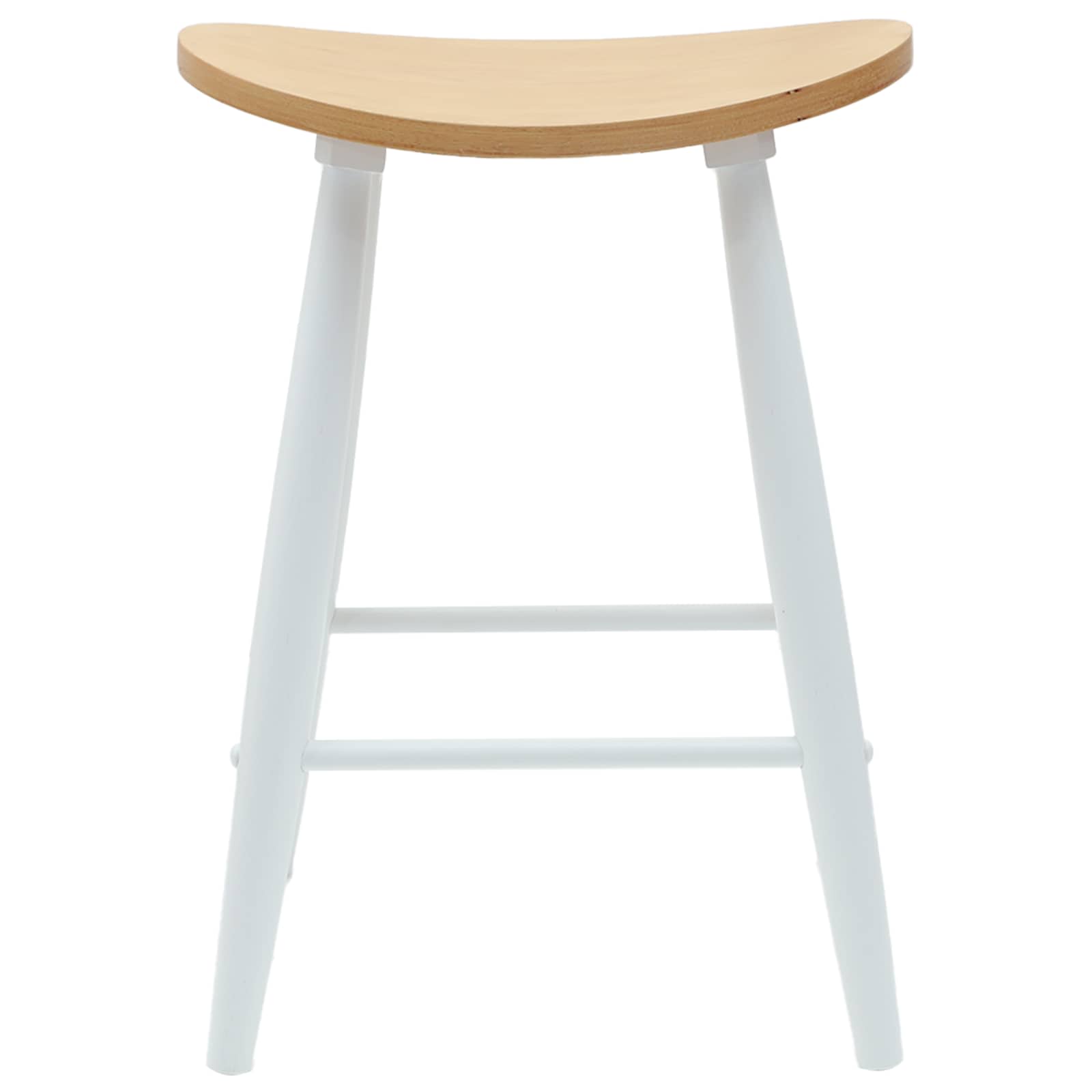Spisestoler 2 Pcs Hvit 46 X 37 X 63 Cm Solid Gummitre