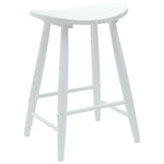 Spisestoler 2 Pcs Hvit 46 X 37 X 63 Cm Solid Gummitre