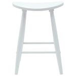 Spisestoler 2 Pcs Hvit 46 X 37 X 63 Cm Solid Gummitre