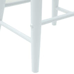 Spisestoler 2 Pcs Hvit 46 X 37 X 63 Cm Solid Gummitre