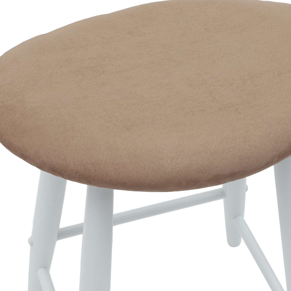Spisestoler 2 Pcs Hvit 46 X 37 X 63 Cm Solid Gummitre