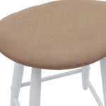 Spisestoler 2 Pcs Hvit 46 X 37 X 63 Cm Solid Gummitre