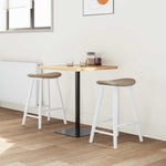 Spisestoler 2 Pcs Hvit 46 X 37 X 63 Cm Solid Gummitre