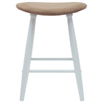 Spisestoler 2 Pcs Hvit 46 X 37 X 63 Cm Solid Gummitre
