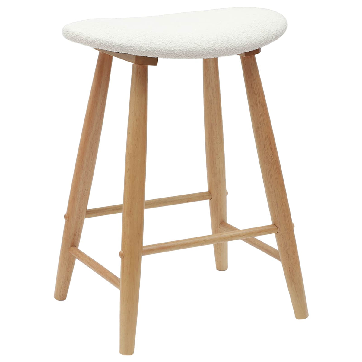 Spisestoler 2 Pcs Naturlig 46 X 37 X 63 Cm Solid Gummitre