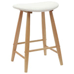 Spisestoler 2 Pcs Naturlig 46 X 37 X 63 Cm Solid Gummitre