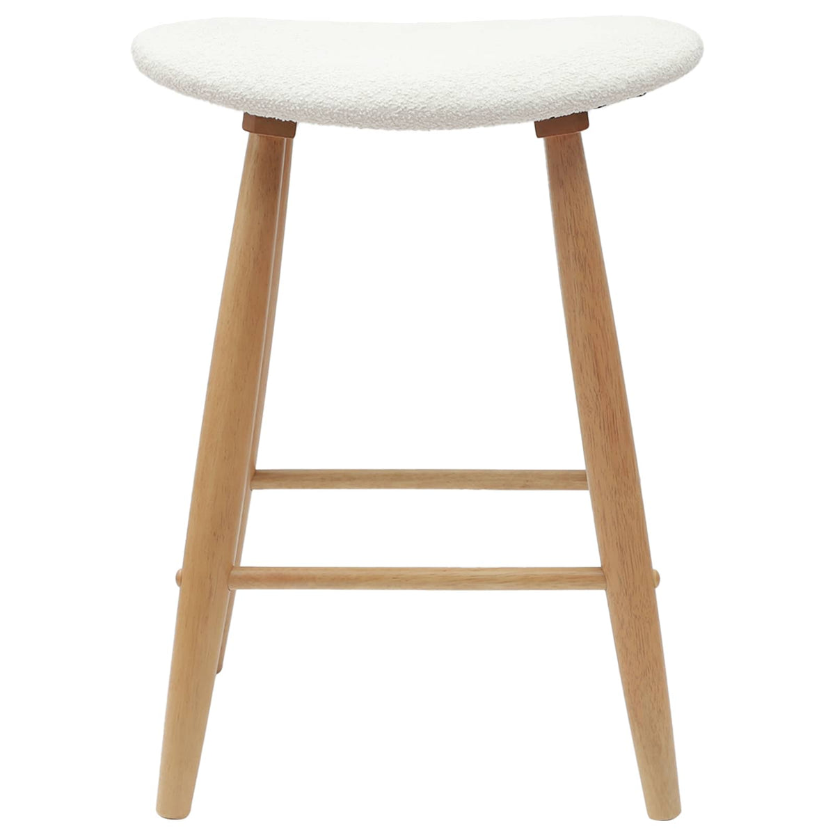 Spisestoler 2 Pcs Naturlig 46 X 37 X 63 Cm Solid Gummitre